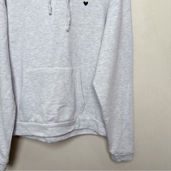 Topshop Womens 10 Embroidered Heart Warm Liner Hoodie - Picture 7 of 16
